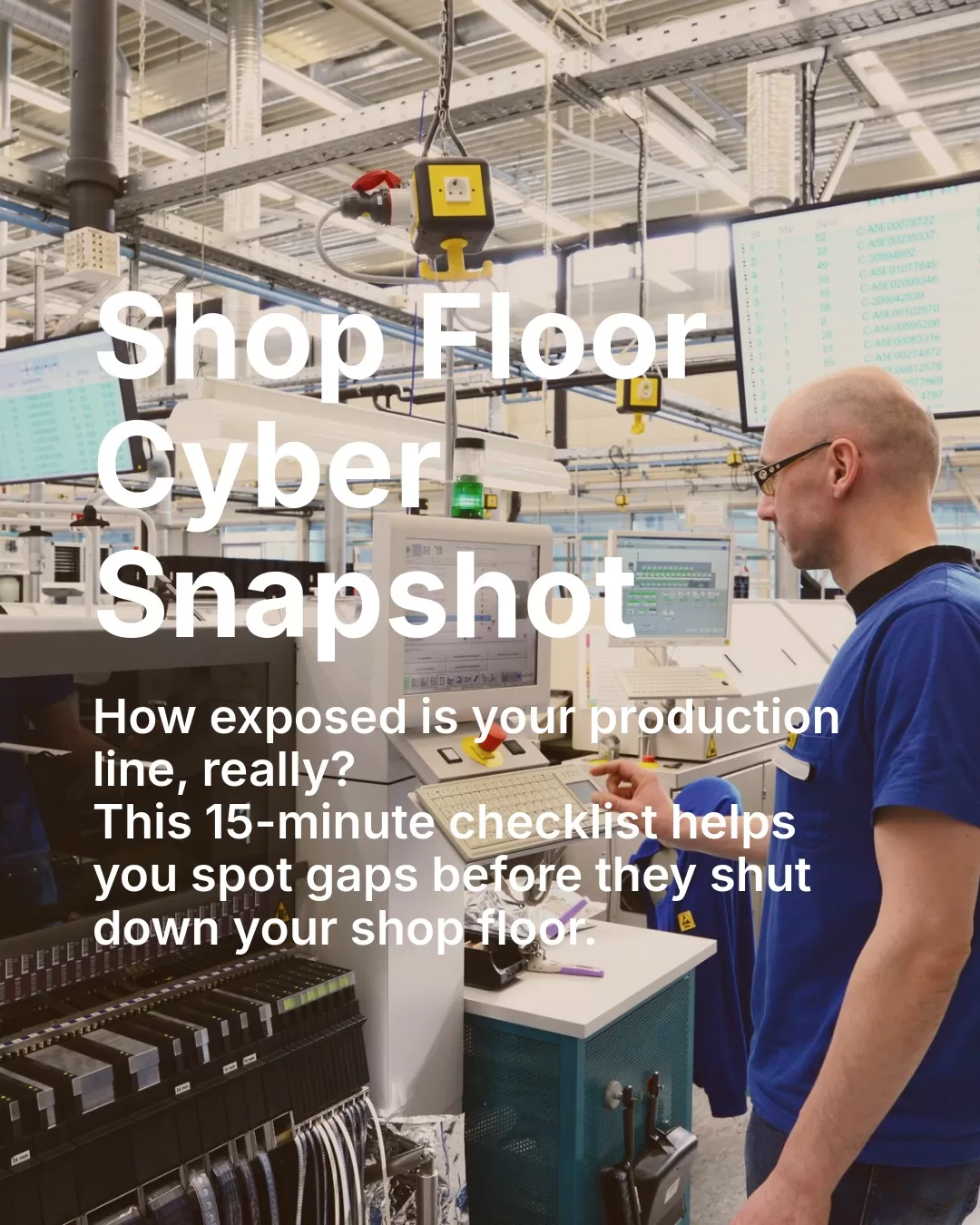 Cybersecurity checklist for manufacturers
