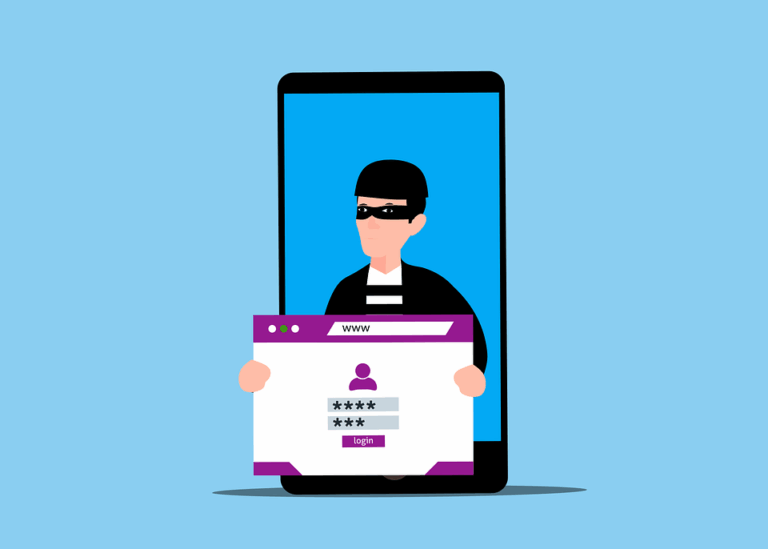 Free phishing scam website vector